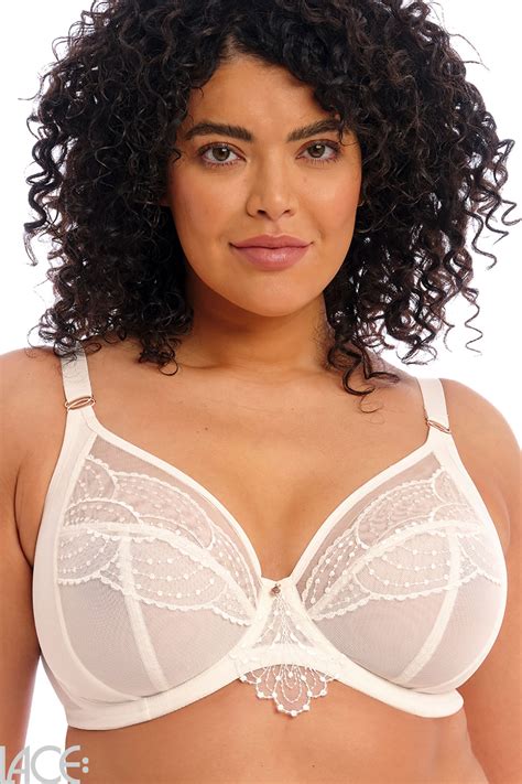 Elomi Priya Decolleté Beha G M cup VANILLA Lace Lingerie nl