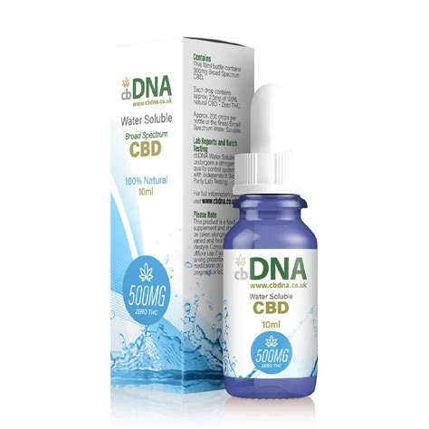 Water Soluble CBD Absorption CbDNA 500MG Water Soluble CBD CbDNA