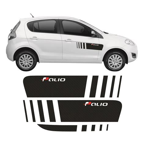 Adesivos Palio Sporting Atractive Faixas Kit Fibra Carbono Shopee Brasil