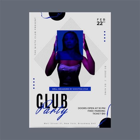 Free Vector Nightclub And Nightlife Party Horizontal Banner Template