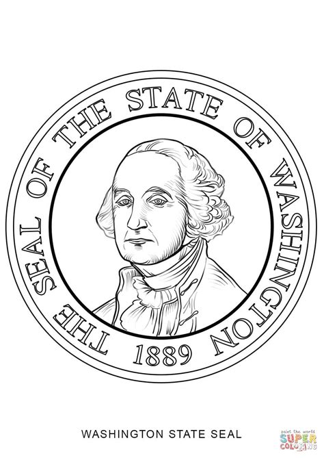 Washington State Seal coloring page | Free Printable Coloring Pages