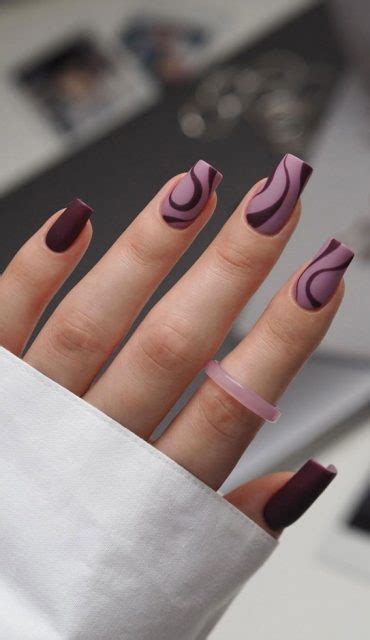 Embrace Autumn With Stunning Nail Art Ideas Plum And Purple Nails