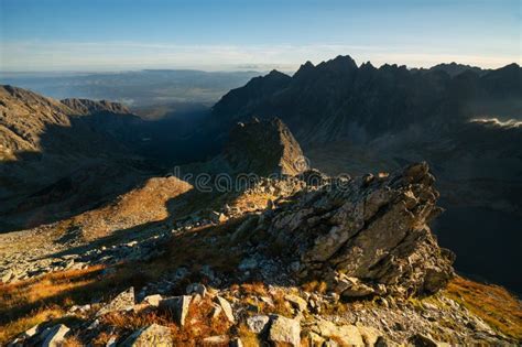 View From Volovcovo Sedlo Saddle In High Tatras Mountains During Autumn