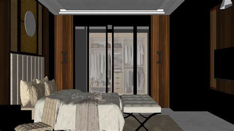 Master Bedroom 3d Warehouse Sketchup Model 3d Warehouse Material