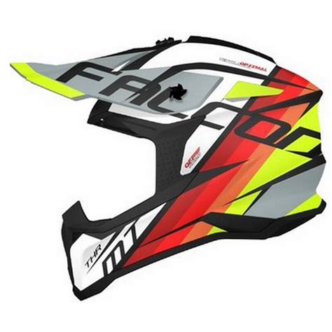 Capacete MT Falcon THR Branco Loja Motocross Equipamentos e Peças