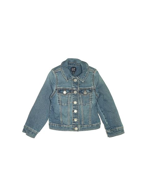 Gap Solid Blue Denim Jacket Size 4 60 Off Thredup