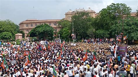 Rajasthan Bjp Stages Aggressive Protest In Jaipur Against State Govt