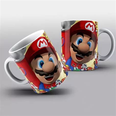 Caneca Personalizada Super Mario Exclusiva Colecionavel