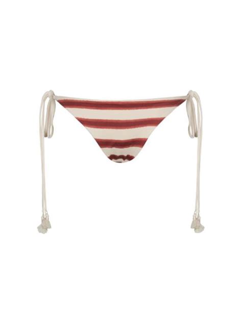 Johanna Ortiz Marinera Striped Bikini Bottom Stripe REVERSIBLE