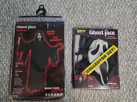 Scream Ghostface 25th Anniversary Adult Costume And Mask Collector Set