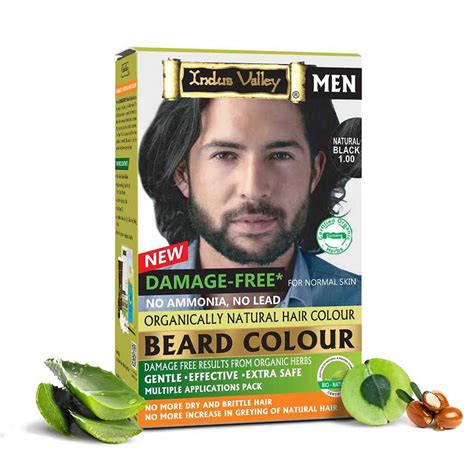 Indus Valley Beard Colour For Men Natural Black Beard Color