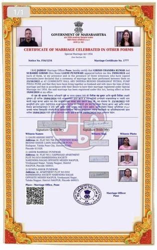 Marriage Registration Certificate In Pune Id 2854003057697