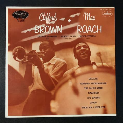 やや傷や汚れありクリフォードブラウンアンドマックスローチCLIFFORD BROWN AND MAX ROACHレコード