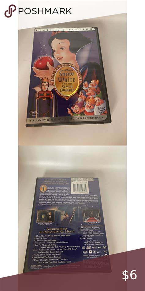 Snow White And The Seven Dwarfs Dvd 2001 2 Disc Set Platinum Edition Seven Dwarfs Snow