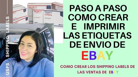 Como Crear E Imprimir Las Etiquetas De Envio En Ebay Shipping Labels