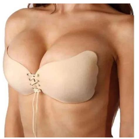 Suti Sutien Top Adesivo Invis Vel Levanta Seio Push Up Silicone Em