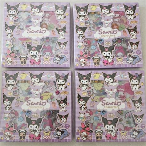 Jual Stiker Lucu Sanrio 2D Sanrio Karakter Isi 100 Pcs Kuromi Character