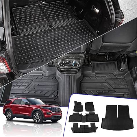 Rongtaod Floor Mats Compatible With 2020 2023 Ford Explorer