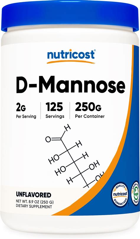 Amazon Nutricost D Mannose Powder 250 Grams Non GMO And Gluten