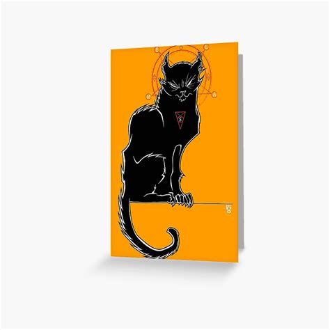 Salem The Original Chat Noir Greeting Card For Sale By Kgullholmen