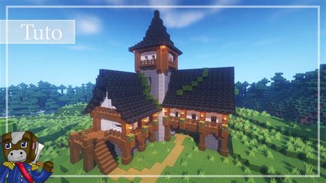 Minecraft Comment construire une Grande Maison de Maître Médiévale