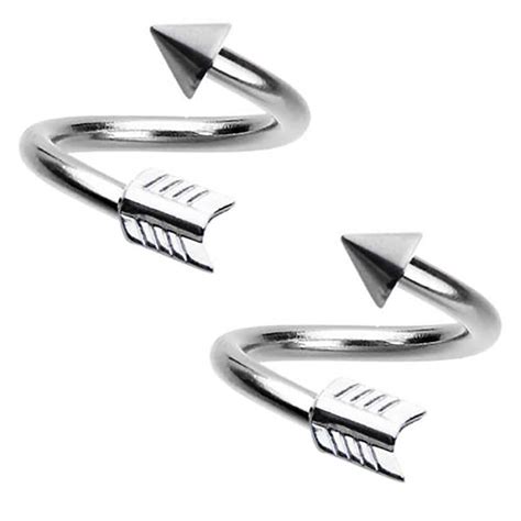 Buy Atmusa Pair G G Tribal Arrow L Surgical Stainless Steel