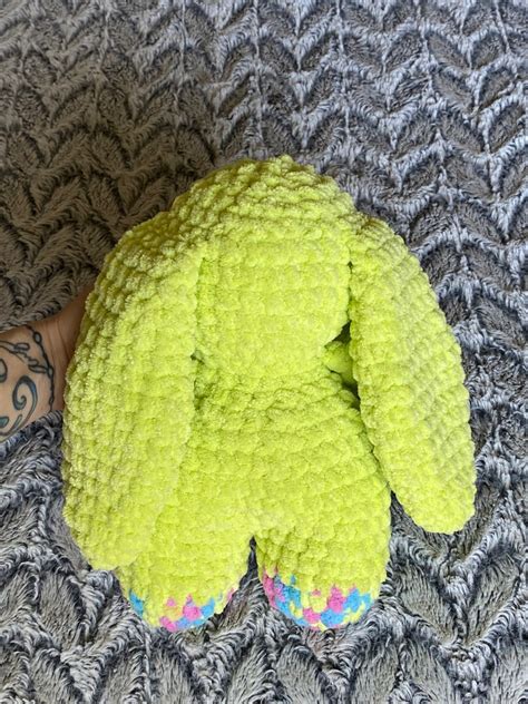 Big Bunny Plushie, Easter, Cuddly Toy, Toddler, Birthday Gift, Handmade ...