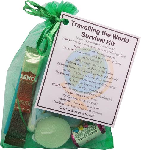 Smile Ts Uk Travelling The World Survival Kit Great Novelty T