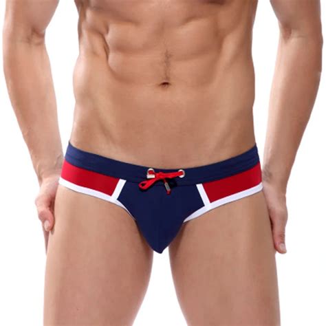 Sexy Man Spa Swimwear Beach Men S Nylon Bikini Low Rise Swim Briefs