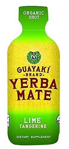 Amazon Guayaki Organic Yerba Mate Energy Shot Lime Tangerine