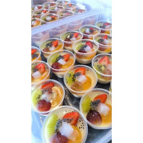 Jual puding buah cup/puding buah segar | Shopee Indonesia