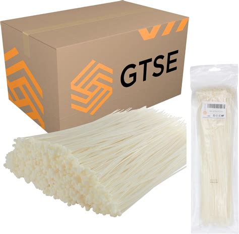 Amazon GTSE 14 Inch White Clear Zip Ties 8 000 Bulk Contractors