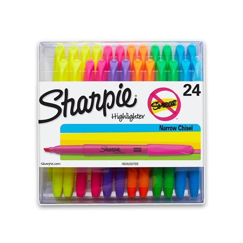 Buy Sharpie Pocket Style Highlighters Chisel Tip Assorted Colors 24