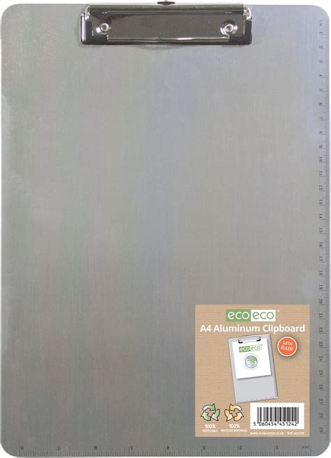 Q Connect Foolscapa4 Steel Clipboard Grey Uk Stationery