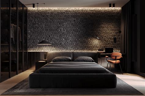 Brick bedroom on Behance