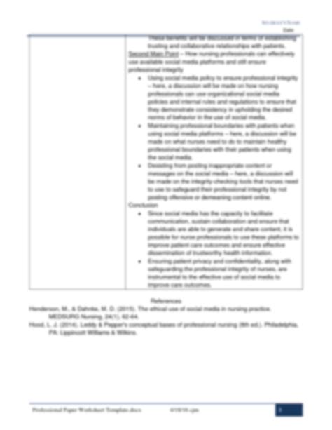 SOLUTION 242164 Professional Paper Worksheet Studypool