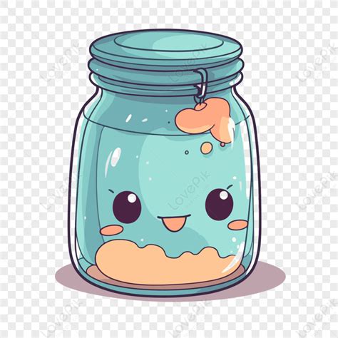 cute jar vector sticker cartoon clipart sticker cute png image image
