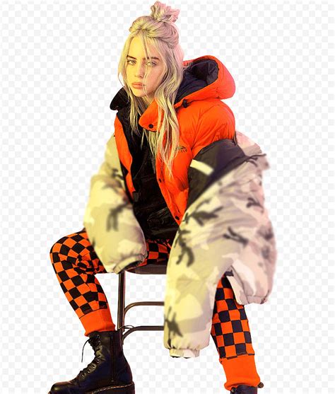 Orange Billie Eilish Puffer Jacket - Jackets Creator