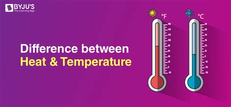 Difference Between Heat and Temperature - Comparison & Measurement