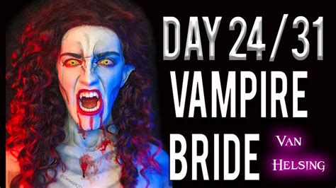 Day 24 - Van Helsing Vampire Bride Makeup Tutorial - YouTube