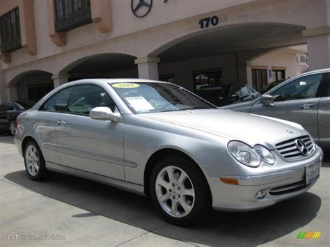 Brilliant Silver Metallic Mercedes Benz Clk Coupe