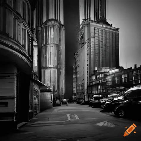 Black And White Photo Of A Desolate City On Craiyon