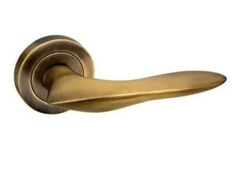 Golden 8 Mm Thick Corrosion Resistant And Polished Brass Handle For Door At Best Price In