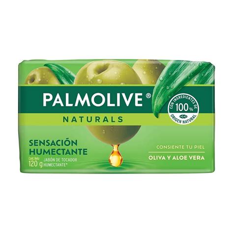 Jabon de Baño Palmolive Naturals Sensación Humectante Aloe y Oliva 120