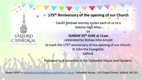 Salford Cathedral 175th Anniversary