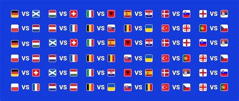 Calendário de partidas do grupo euro 2024 no campeonato europeu de