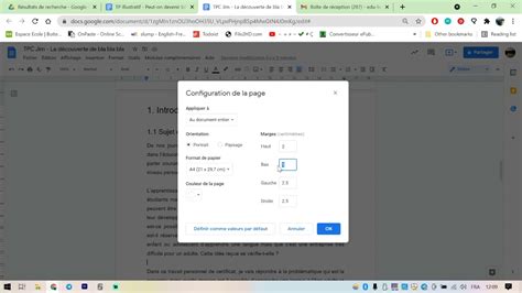 Comment Modifier Les Marges D Un Document Google Docs Mise En Page