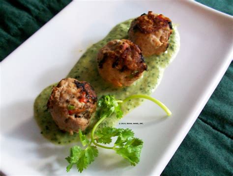 Albóndigas de Pavo con Salsa Cremosa de Cilantro Recetas Saladmaster