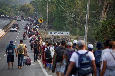 New Migrant Caravan Heads For Mexico City To Speed Up Legal Route To Us