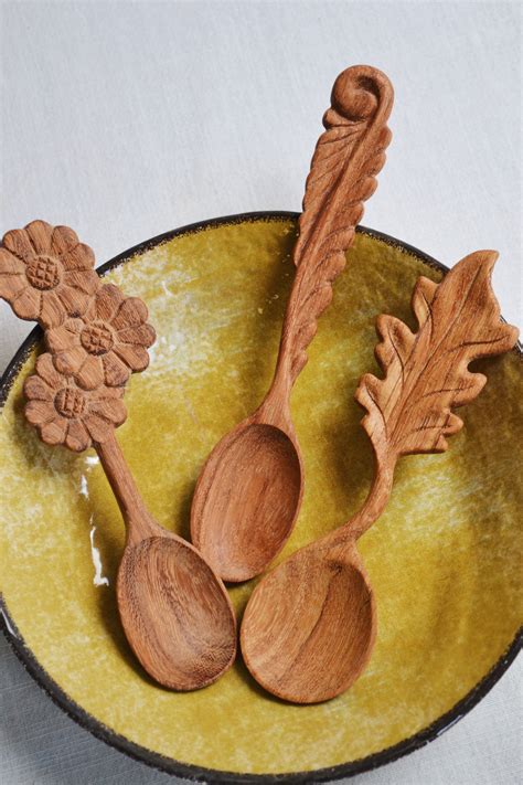 Hand Carved Wooden Spoon Three Styles Available Spicer And Wood